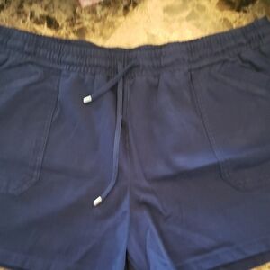 Women's Blue Casual Shorts